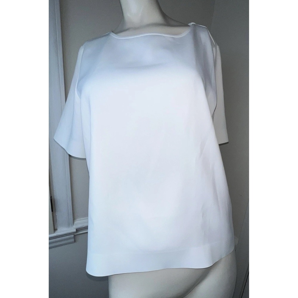 COP COPINE Notos T-Shirt Women's (EU) 40 US Large Longer Back Crew White